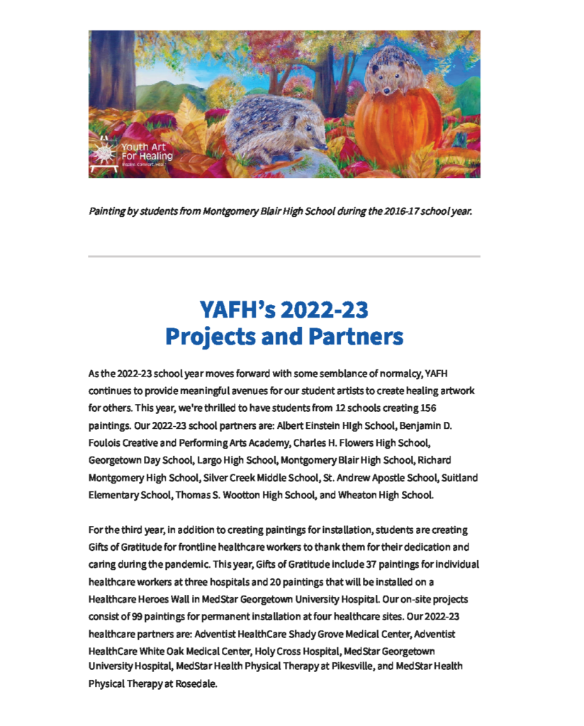 2022 11 Yafh Projects & Fall Campaign Email Page 2